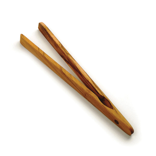 Rsvp International OW-TST Italian Toast Tongs, 6-3/4 in L, Wood - 5