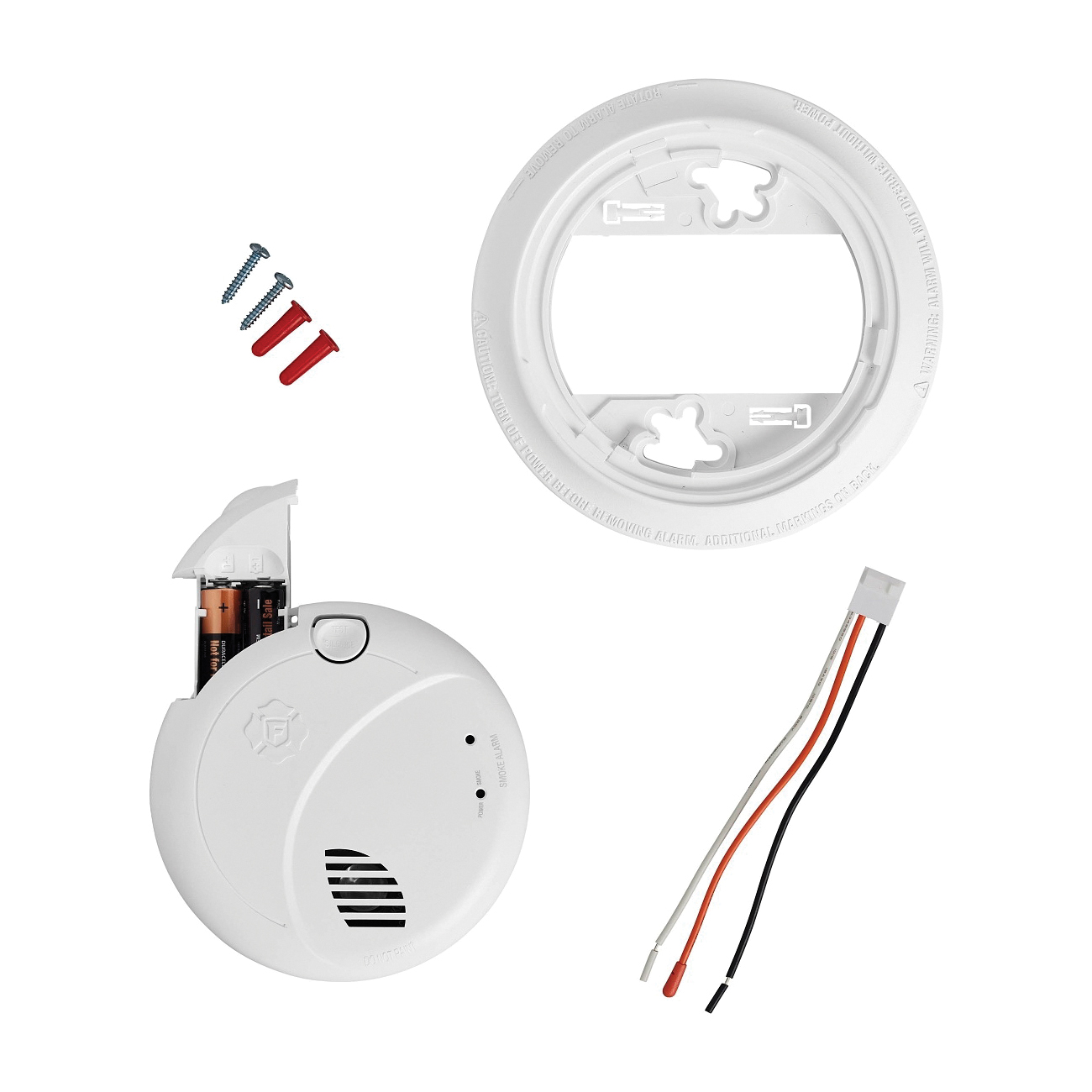 BRK 1046721 Smoke Alarm with Battery Backup, Photoelectric Sensor, Alarm: Voice - 4
