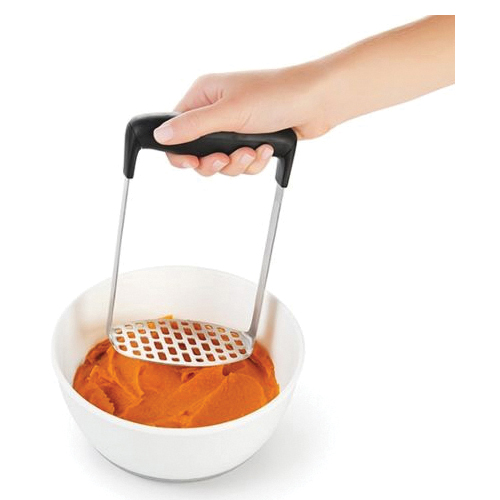Good Grips 34581 Smooth Potato Masher, 6 in L, Stainless Steel Head - 2