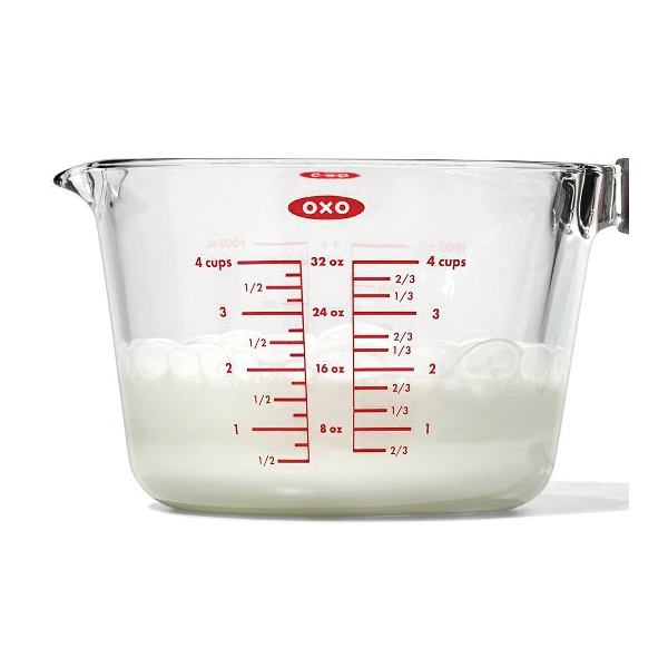 Good Grips 11382000 Measuring Cup, 4 Cup, Glass - 4