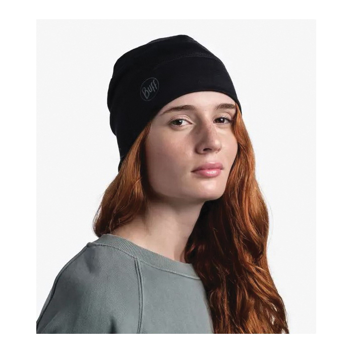 Buff 113013.999.10 Lightweight Beanie, Merino Wool, Solid Black - 3