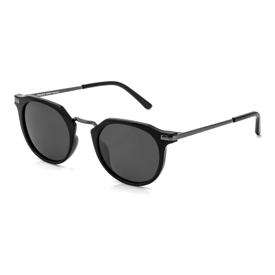 Carve Frankie Series 36080 Sunglasses, Metal/Polycarbonate, Dark Gray/Gloss Black - 2