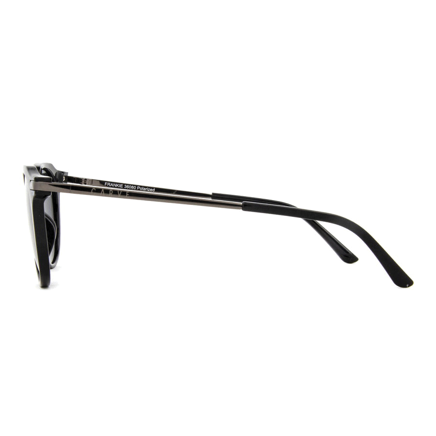 Carve Frankie Series 36080 Sunglasses, Metal/Polycarbonate, Dark Gray/Gloss Black - 4