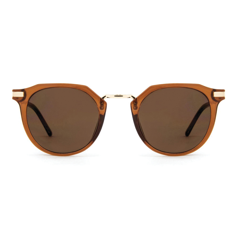 Carve Frankie Series 36082 Sunglasses, Metal/Polycarbonate, Gloss Crystal Tobacco/Gold, Brown Lens - 3
