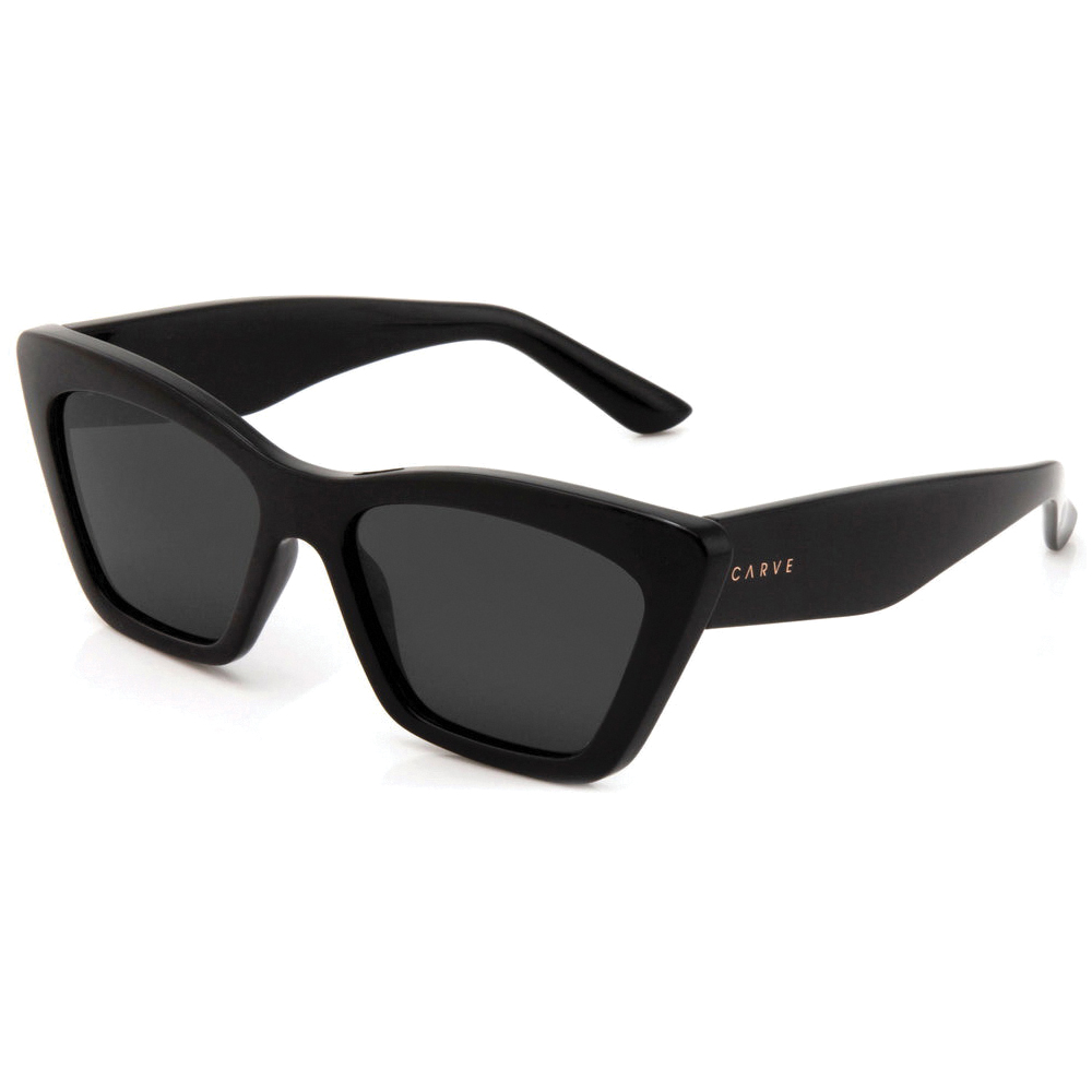 Carve Tahoe Series 36100 Sunglasses, Polycarbonate, Gloss Black, Dark Gray Lens - 2