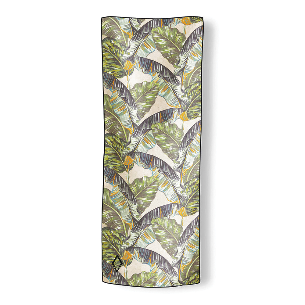 Nomadix DA-FIDL-102 Mini Towel, 40 in L, 16 in W, Polyester, Banana Leaf Green/Charcoal Gray - 2