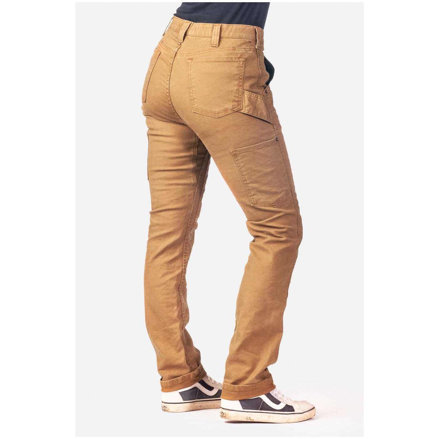Dovetail Workwear Maven X Series S21P5C220-8X34 Pants, 8, 28-1/2 to 31 in, 34 in L, Saddle Brown, Slim, Stretchable - 2