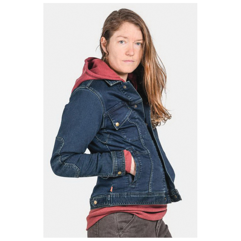Dovetail Workwear DWF23OW9-502-M Thermal Trucker Jacket, M, Cotton/Polyester/Spandex, Indigo - 2