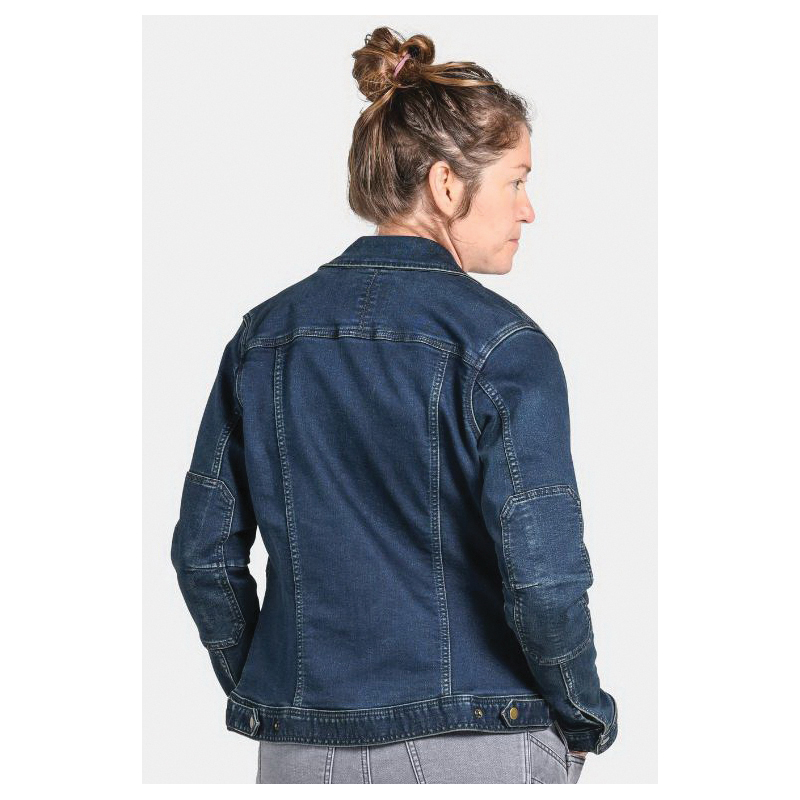 Dovetail Workwear DWF23OW9-502-M Thermal Trucker Jacket, M, Cotton/Polyester/Spandex, Indigo - 4