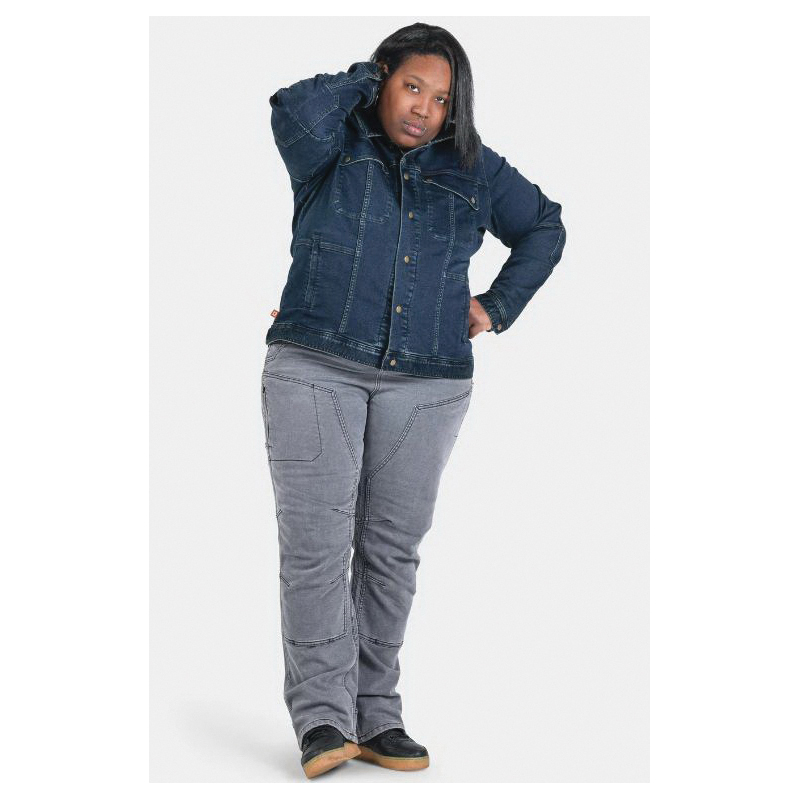 Dovetail Workwear DWF23OW9-502-M Thermal Trucker Jacket, M, Cotton/Polyester/Spandex, Indigo - 5