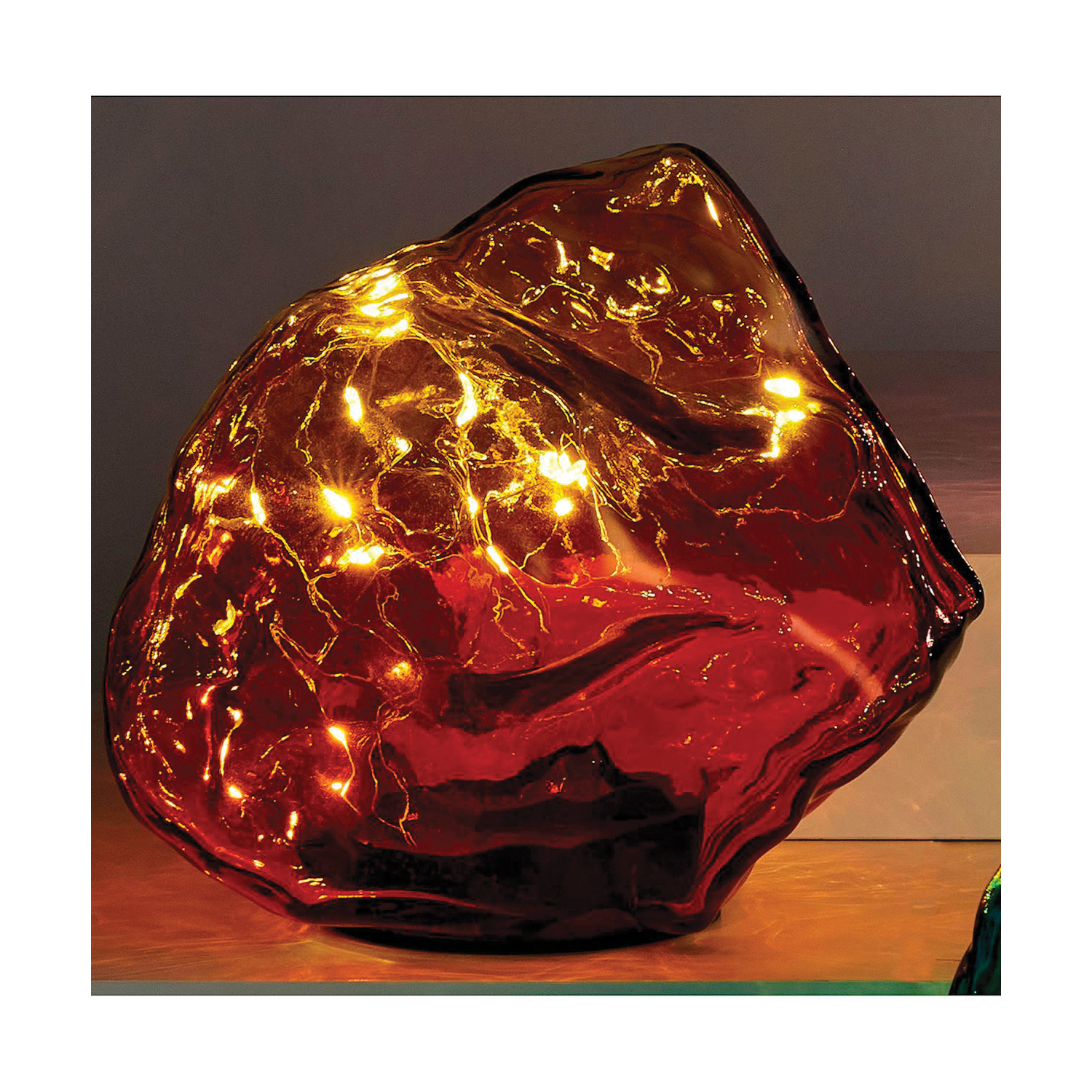 Maison Sunny Days Series 719690 Solar-Powered Ornament, Orange, Battery Included: Yes - 2