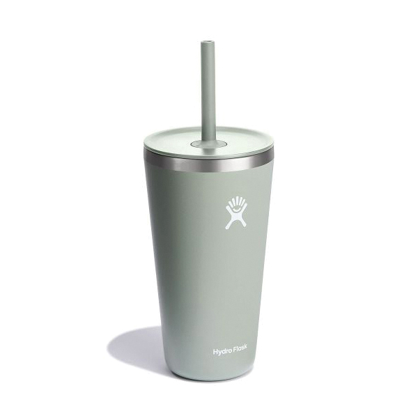Hydro Flask All Around Series T28PS374 Tumbler, 28 oz, Press-In Straw Lid, Stainless Steel, Agave, Insulated - 2