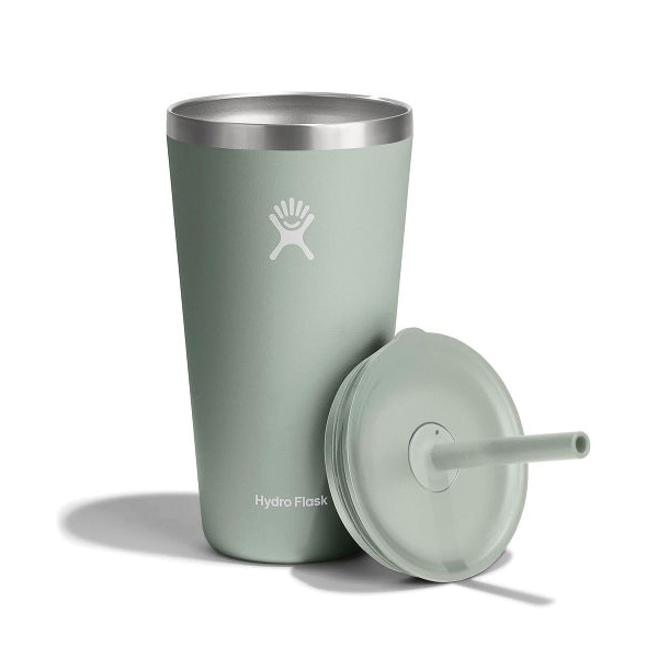Hydro Flask All Around Series T28PS374 Tumbler, 28 oz, Press-In Straw Lid, Stainless Steel, Agave, Insulated - 3