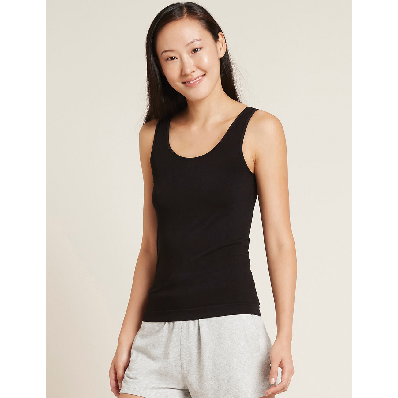 Boody TT-BL-XL Tank Top, XL, Elastane/Nylon/Viscose, Black, Slim - 2