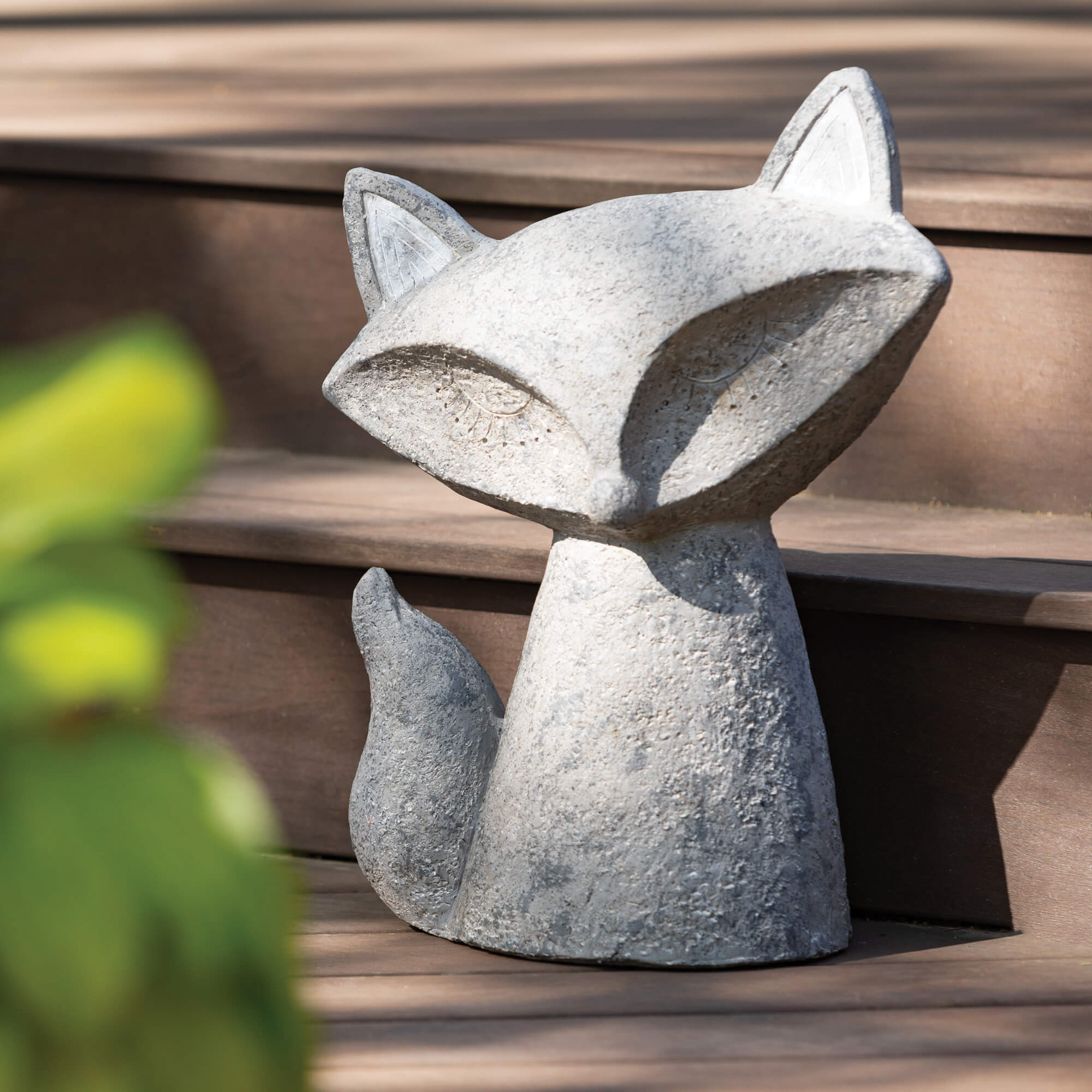 Sullivans PR2800 Garden Statue, 18-1/4 in H, Fox, Resin, Gray - 3