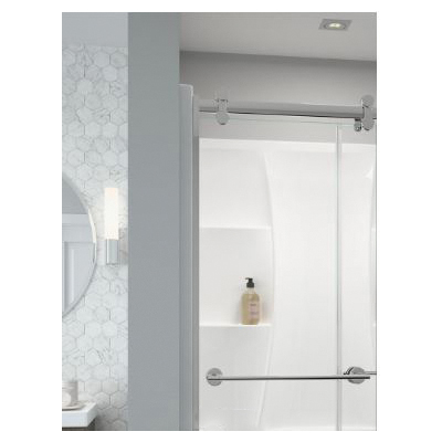Delta In2ition Series 75494 Showerhead, Round, 1/2 in Connection, 1.75 gpm, 2-Spray Function, Rubber/Stainless Steel - 2