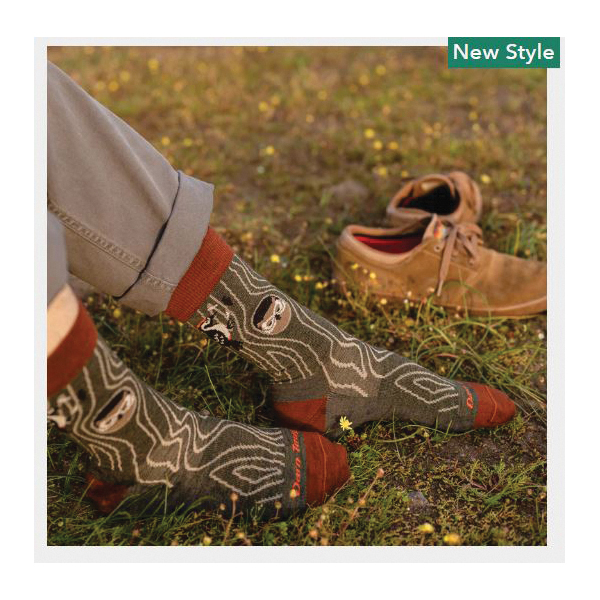 Darn Tough Woody Series 6111-Forest-M Lifestyle Crew Socks, Men's, M, Lycra Spandex/Merino Wool/Nylon, Forest - 2