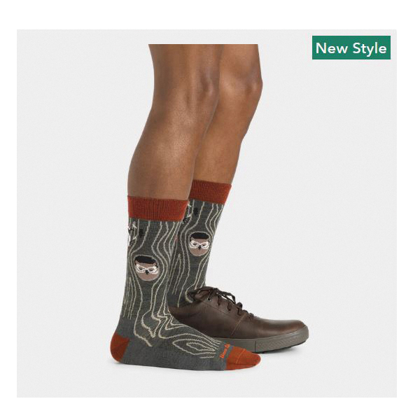 Darn Tough Woody Series 6111-Forest-M Lifestyle Crew Socks, Men's, M, Lycra Spandex/Merino Wool/Nylon, Forest - 4