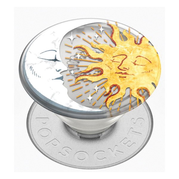 Popsockets PlantCore Series PLANT SUN AND Sun and Moon Pop Socket, Polymer, Translucent, Enamel - 2
