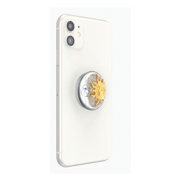 Popsockets PlantCore Series PLANT SUN AND Sun and Moon Pop Socket, Polymer, Translucent, Enamel - 3