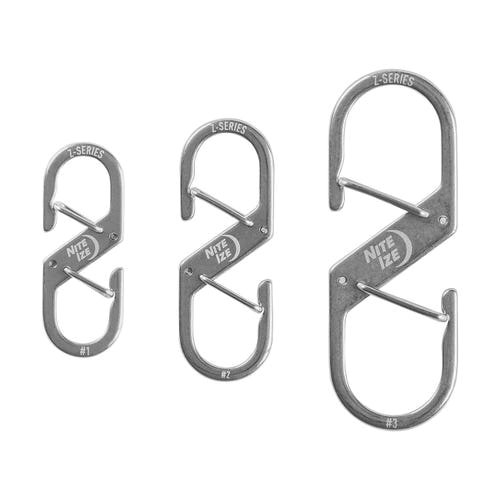 Nite Ize Z Series ZS2-11-R6 Dual Carabiner, 0.61 in OAL, Stainless Steel - 2