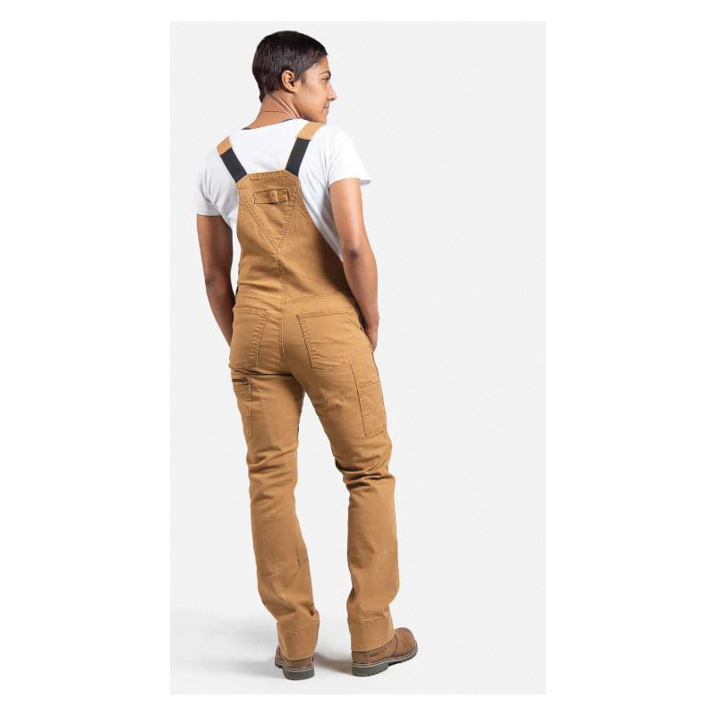 Dovetail Workwear Freshley Series DWS21O1C22-00X30 Overalls, 00, 23-1/2 to 26 in, Cotton/Spandex, Saddle Brown Canvas - 4