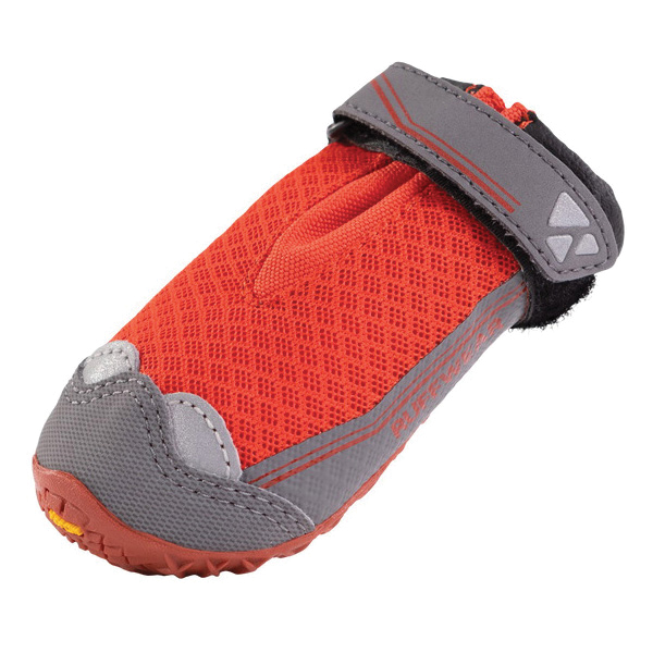Ruffwear Grip Trex P15202-607150 Dog Boots, 1-1/2 in, Polyester/Synthetic Pigskin, Red, Hook and Loop - 3