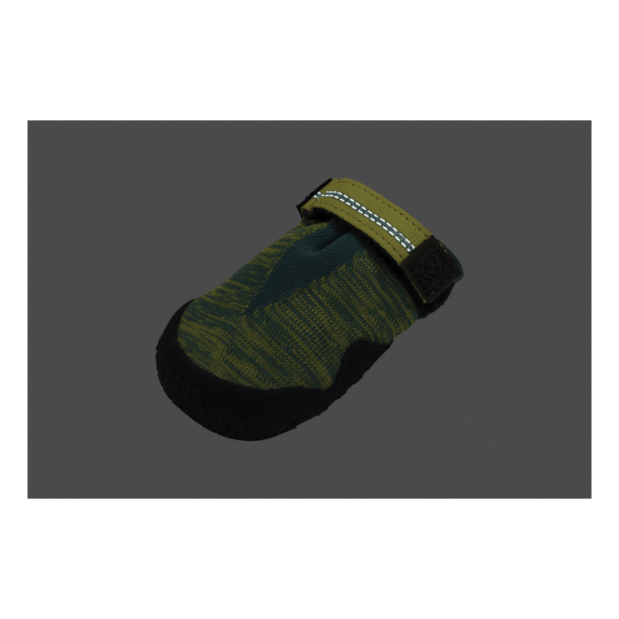 Ruffwear Hi & Light Series P1560-355175 Trail Dog Shoes, 1-3/4 in, Polyester/Rubber/Thermoplastic Polyurethane, Green - 4