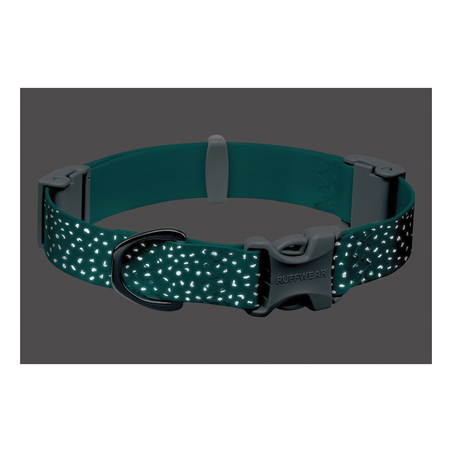 Ruffwear Confluence Series 2585-421-14-20 Waterproof Dog Collar, 14 to 20 in, D-Ring, 1 in W, Polyester, Aurora Teal - 5