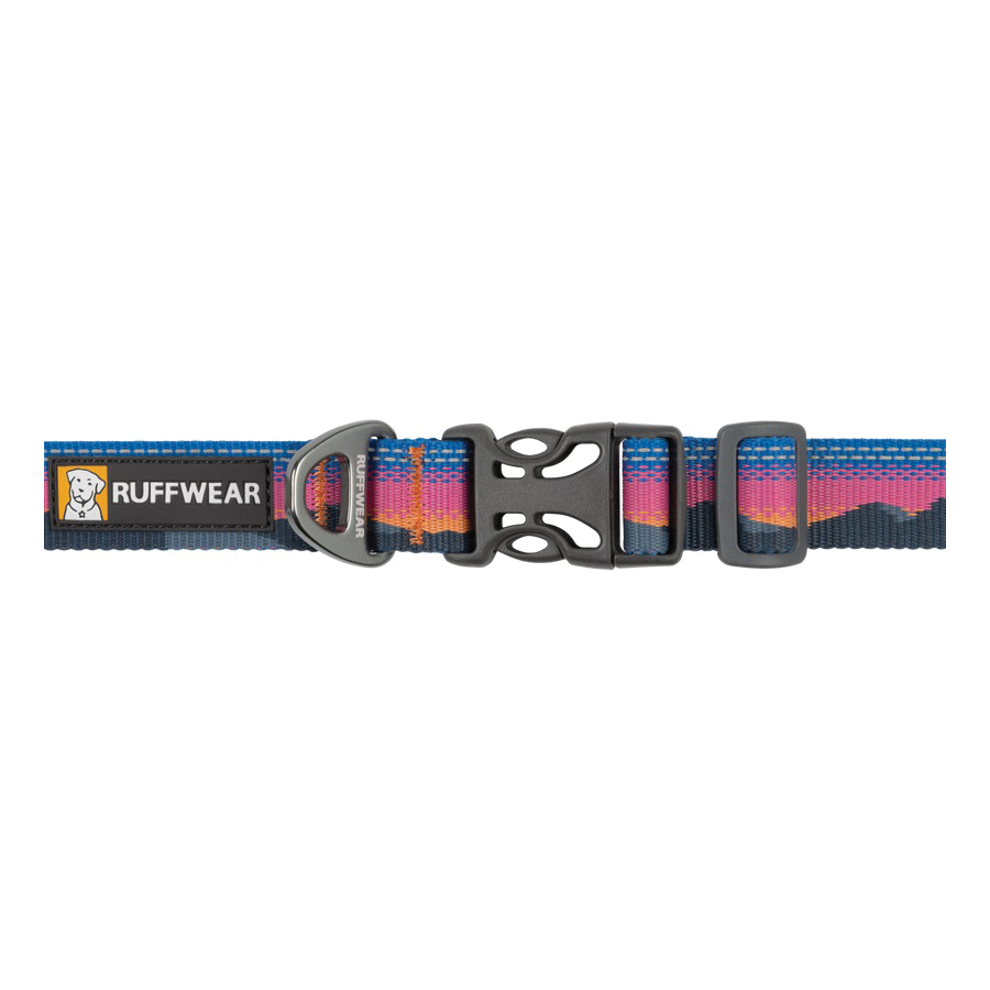 Ruffwear Crag Series 25802-982-11-14 Reflective Dog Collar, 11 to 14 in, V-Ring, 3/4 in W, Polyester, Alpine Dusk - 2