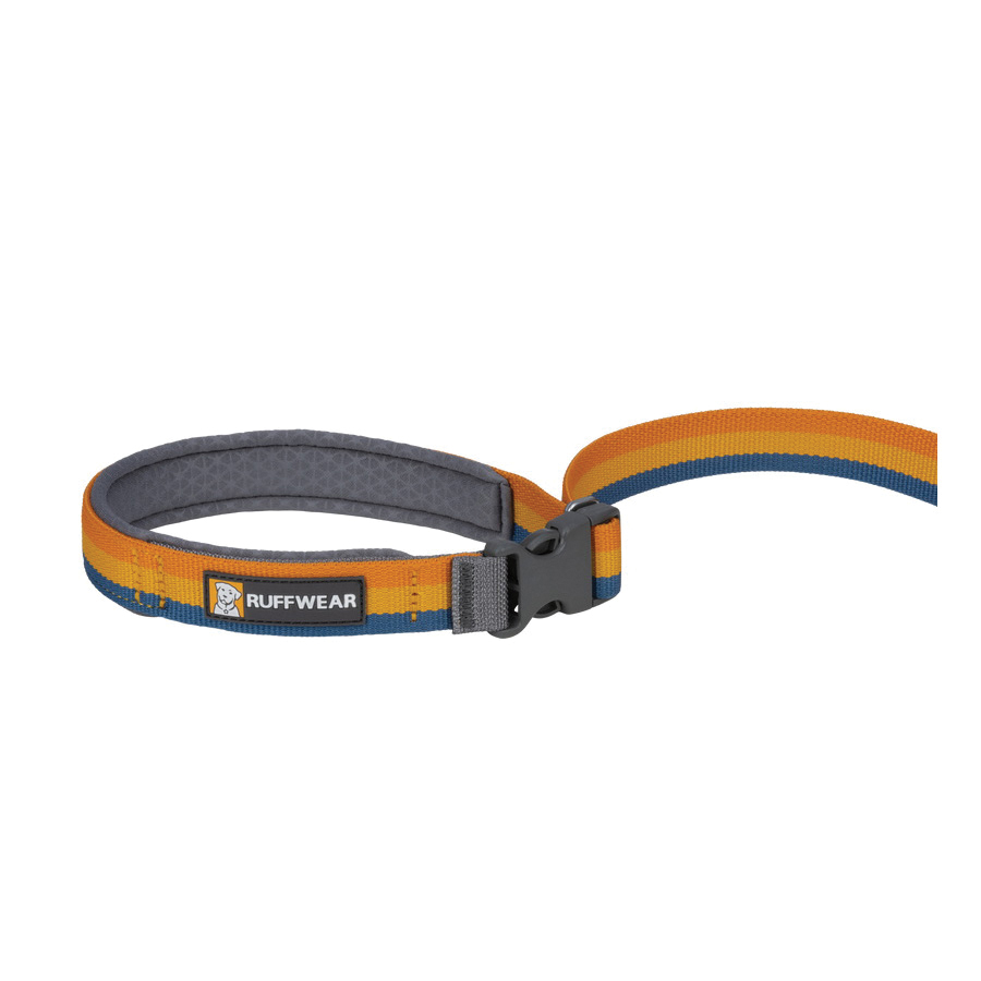 Ruffwear Roamer 40356-72073 Bungee Dog Leash, 7.3 to 11 ft L, 1 in W, Polyester, Yellow Snow, Buckle - 5