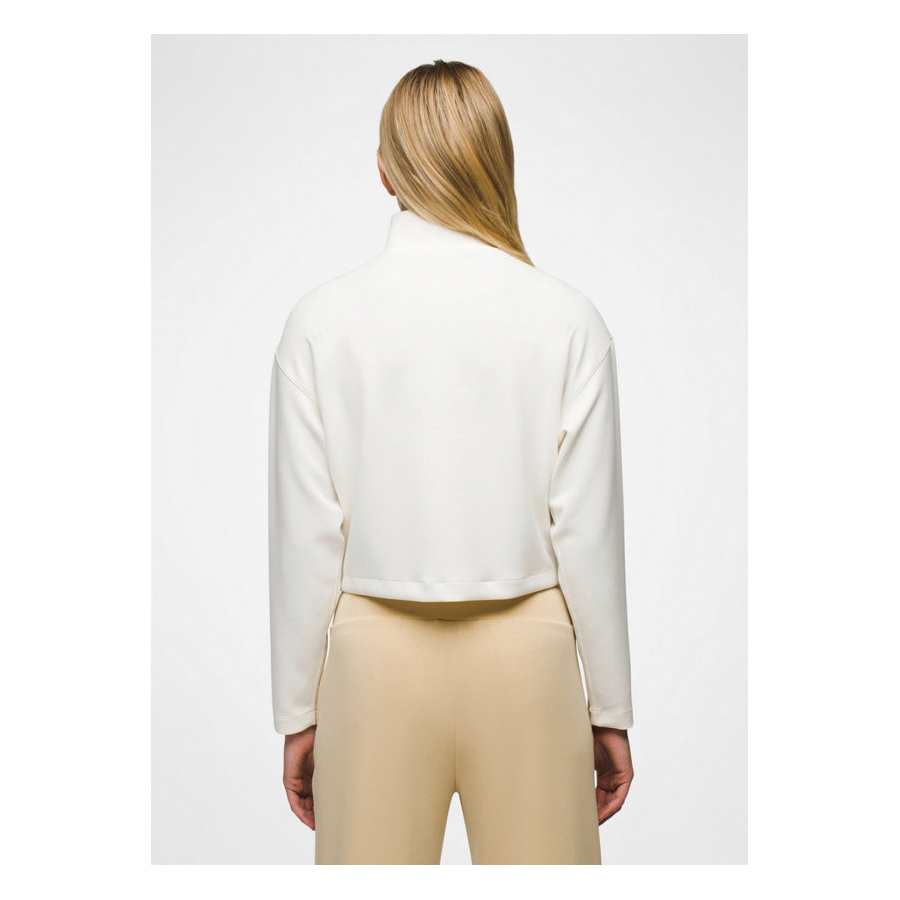 prAna Shea Series 2057191-100-S Sweater, S, 35 to 36 in Chest, Embroidered Exterior Logo, Polyester/Spandex/Tencel - 4