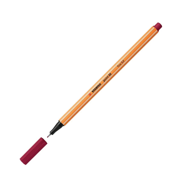 Stabilo point 88 Series 079249 Pen, Hex, 0.4 mm, Fine, Purple Ink - 5
