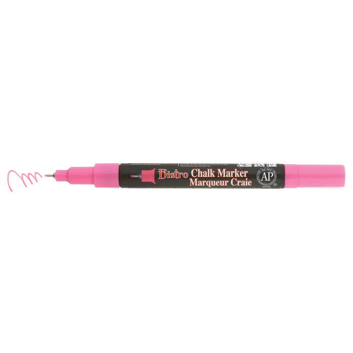 Marvy Uchida Bistro Series 485S-F8 Chalk Marker, Extra Fine Lead/Tip, 0.3 mm Lead/Tip, Fluorescent Violet Lead/Tip - 2