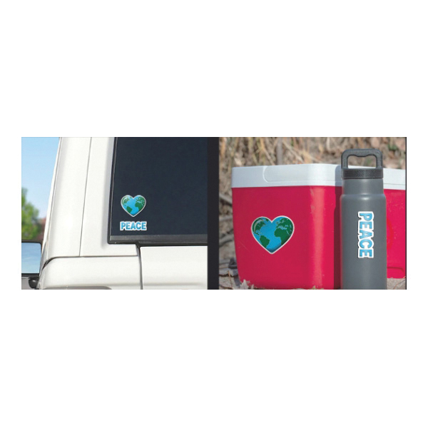 Decalcomania 10364 Lifestyle Decal, Peace Earth - 2