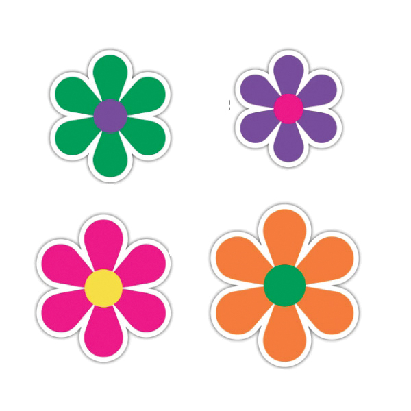 Decalcomania 10070 Retro Flower Decal - 2