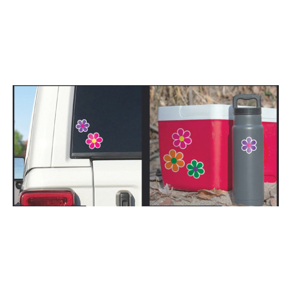 Decalcomania 10070 Retro Flower Decal - 3