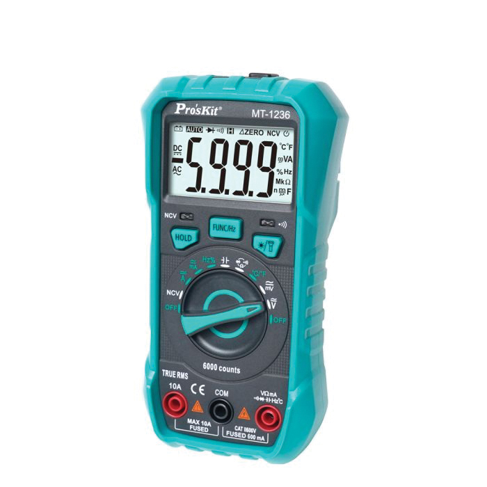 Pro'sKit MT-1236 Digital Multi-Meter, LCD Display - 2