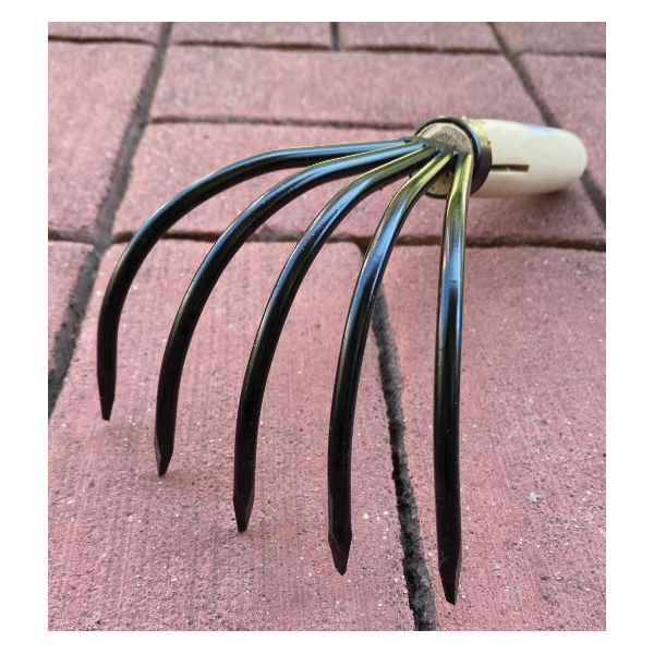 SFA ONI P-55 Hand Rake, 8-1/2 in L, 5-Tine, Wood Handle - 2