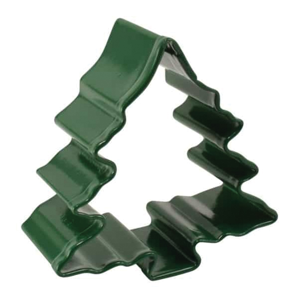 R&M 1500/G Mini Christmas Tree with Snow Cookie Cutter, Polyresin Steel, Green - 2
