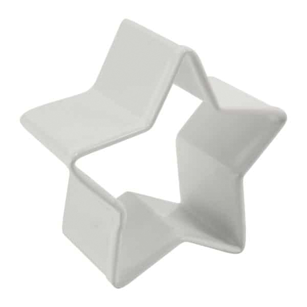 R&M 1513/W Mini Star Cookie Cutter, Polyresin Steel, White - 2