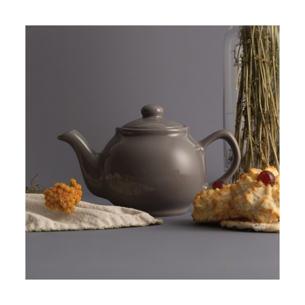 Typhoon 0059.670 Tea Pot, 450 mL, Stoneware, Charcoal, 109 mm H, Dishwasher Safe: Yes - 3