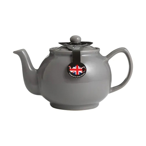 Typhoon 0059.671 Tea Pot, 1100 mL, Stoneware, Charcoal, 140 mm H, Dishwasher Safe: Yes - 2
