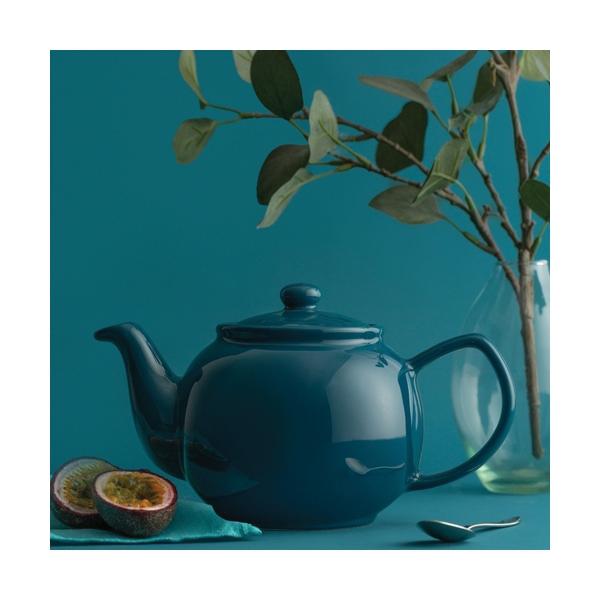 Typhoon 0056.739 Tea Pot, 450 mL, Stoneware, Teal, 105 mm H, Dishwasher Safe: Yes - 2