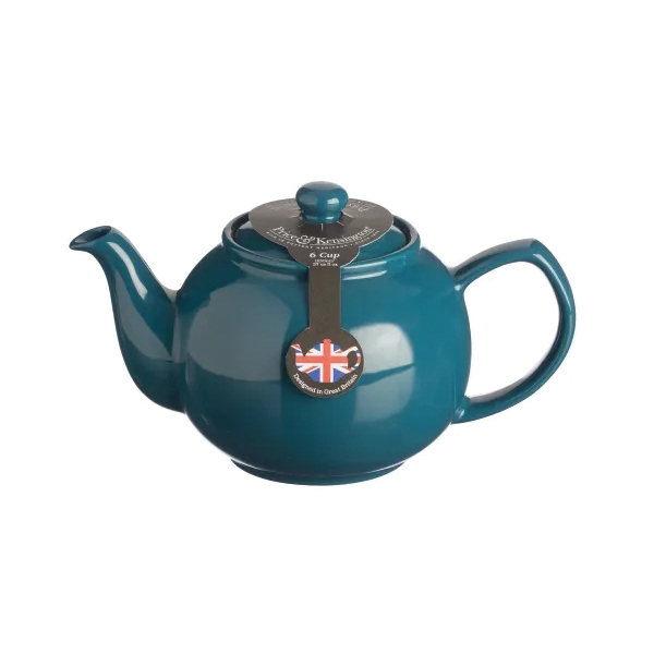 Typhoon 0056.743 Tea Pot, 1100 mL, Stoneware, Teal, 135 mm H, Dishwasher Safe: Yes - 2