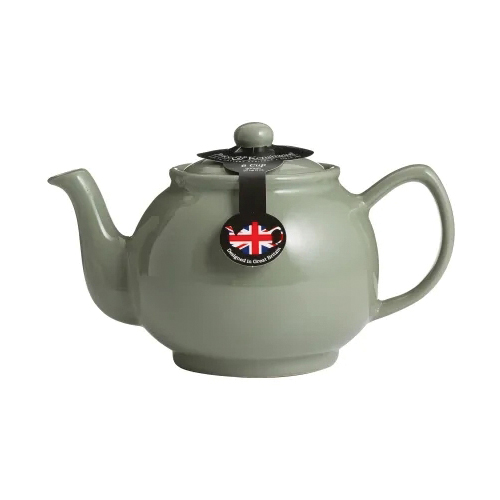 Typhoon 0059.677 Tea Pot, 1100 mL, Stoneware, Sage Green, 140 mm H, Dishwasher Safe: Yes - 3