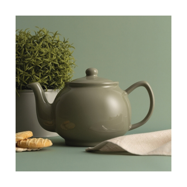 Typhoon 0059.677 Tea Pot, 1100 mL, Stoneware, Sage Green, 140 mm H, Dishwasher Safe: Yes - 4