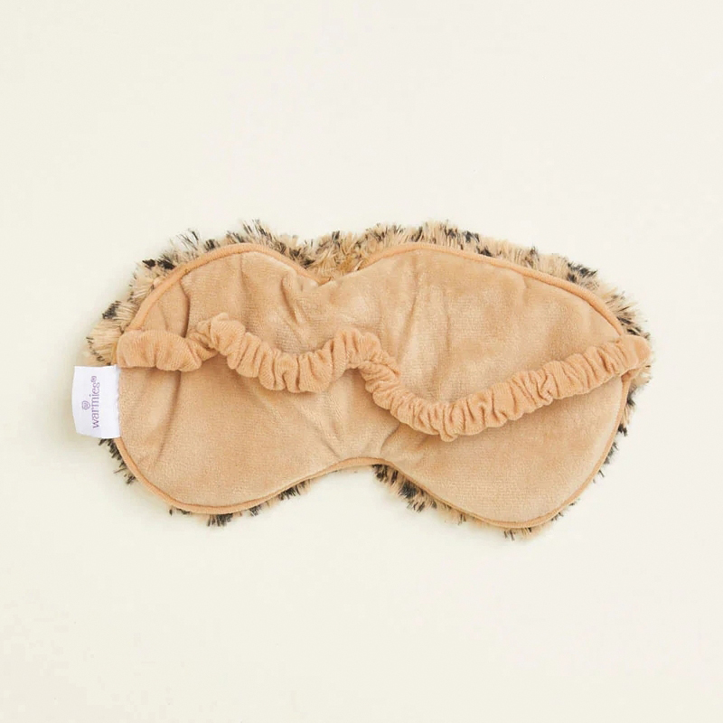 Warmies Tawny CPE-TAWNY Eye Mask, 8-1/2 x 4 x 2 in, Black/Brown - 3