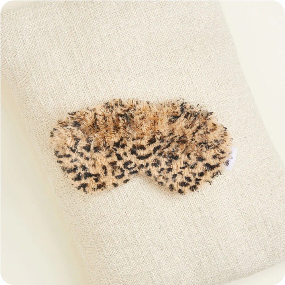 Warmies Tawny CPE-TAWNY Eye Mask, 8-1/2 x 4 x 2 in, Black/Brown - 4