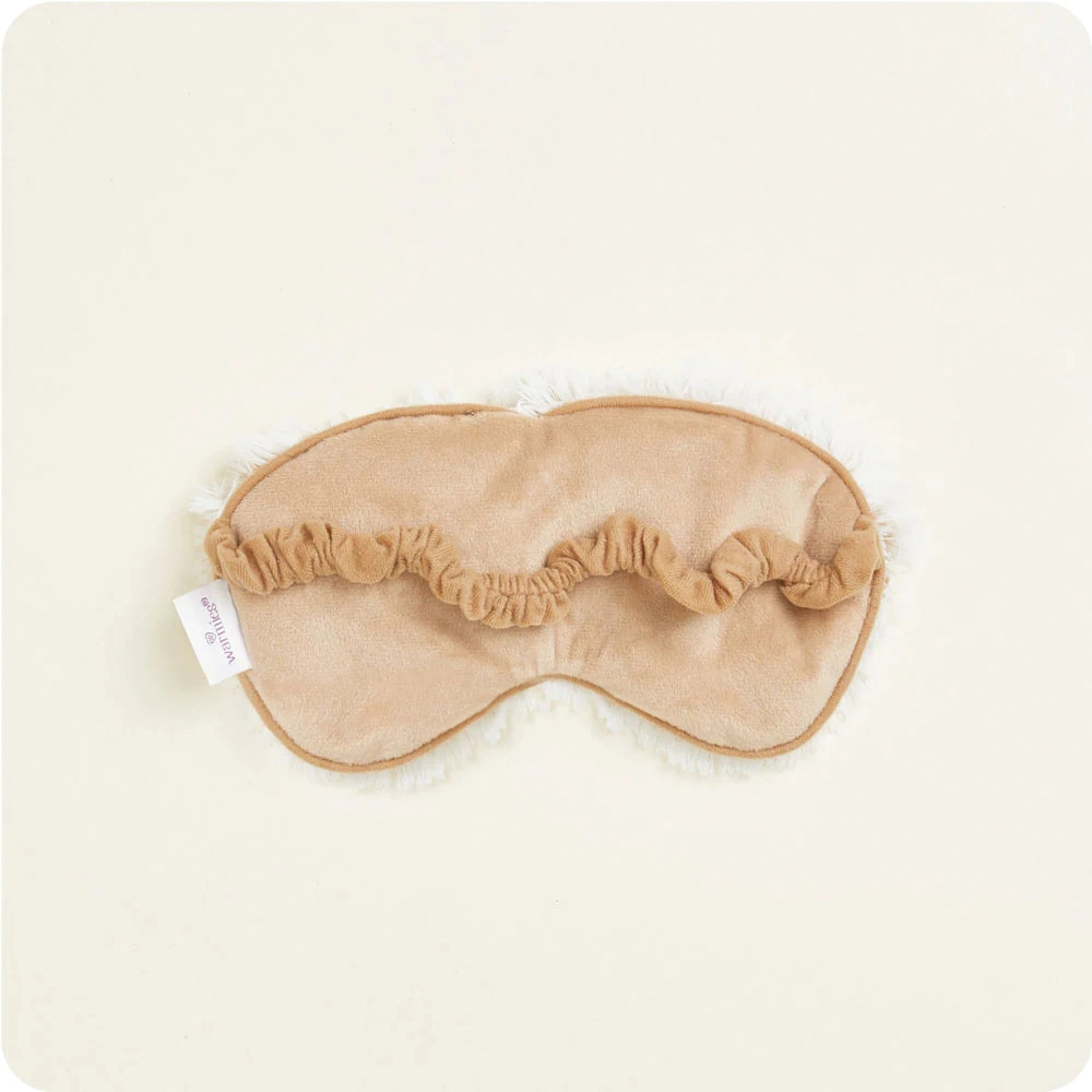 Warmies Marshmallow CPE-MARSH-B Eye Mask, 8-1/2 x 4 x 2 in, Brown - 3